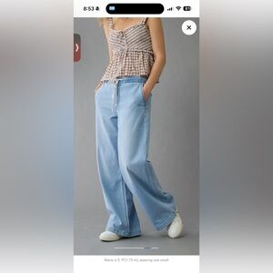 NWT AE Dreamy Drape Baggy Jeans